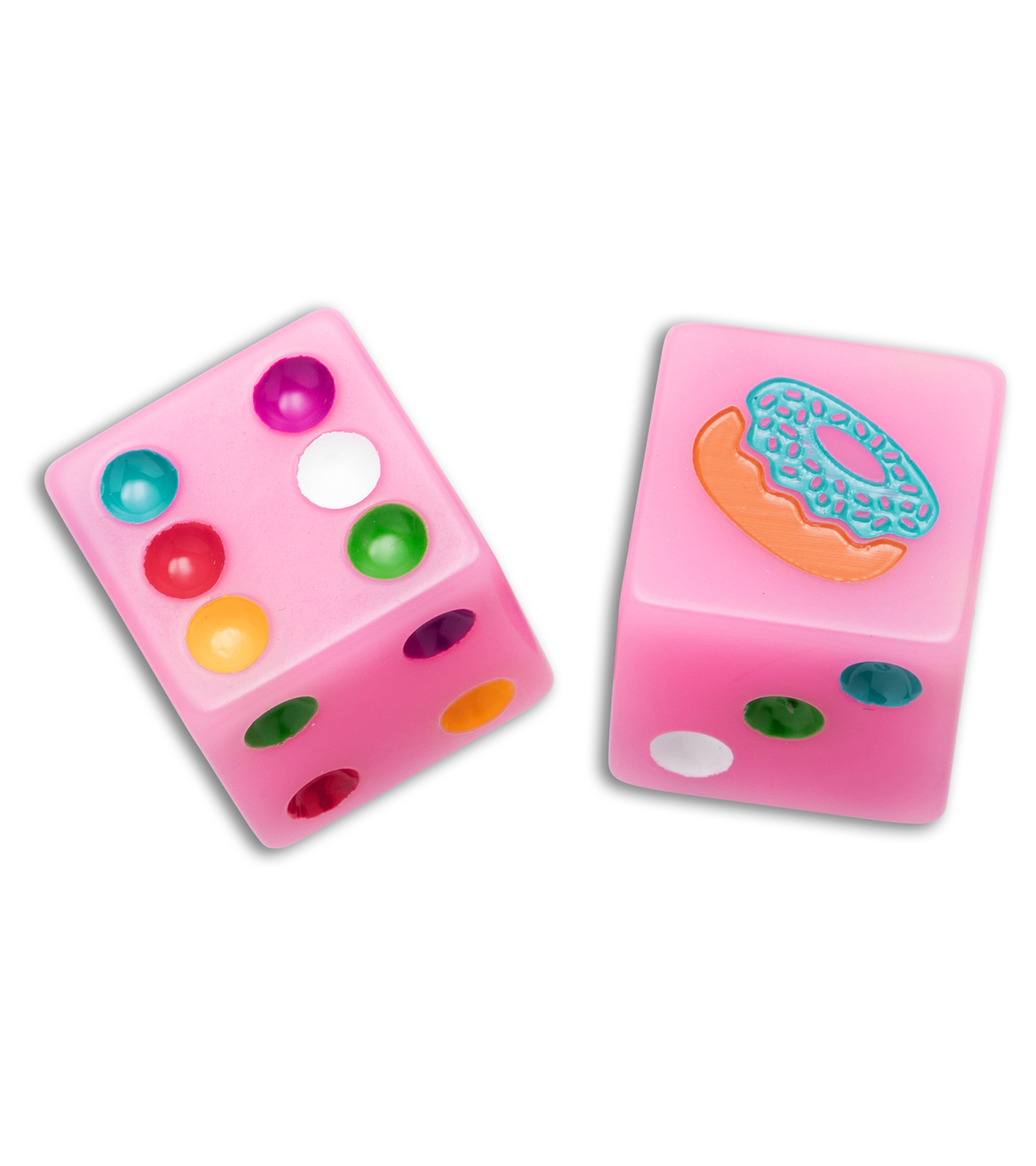 Flytanium Dessert Warrior® Donut Dice Pink (Set of 2)