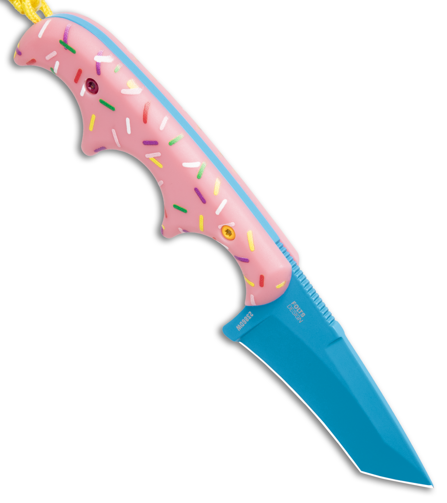 CRKT Folts Minimalist Dessert Warrior® Tanto Neck Knife (2" Blue)