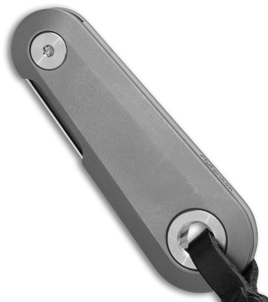 Flytanium Minim Keychain Folder - Bead Blast Titanium