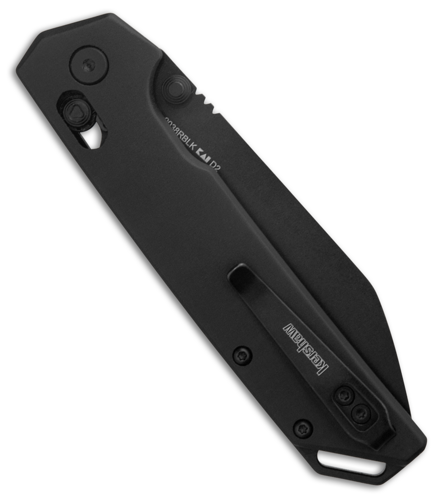Kershaw Iridium Reverse Tanto DuraLock Knife Black (3.5" Black) 2038RBLK