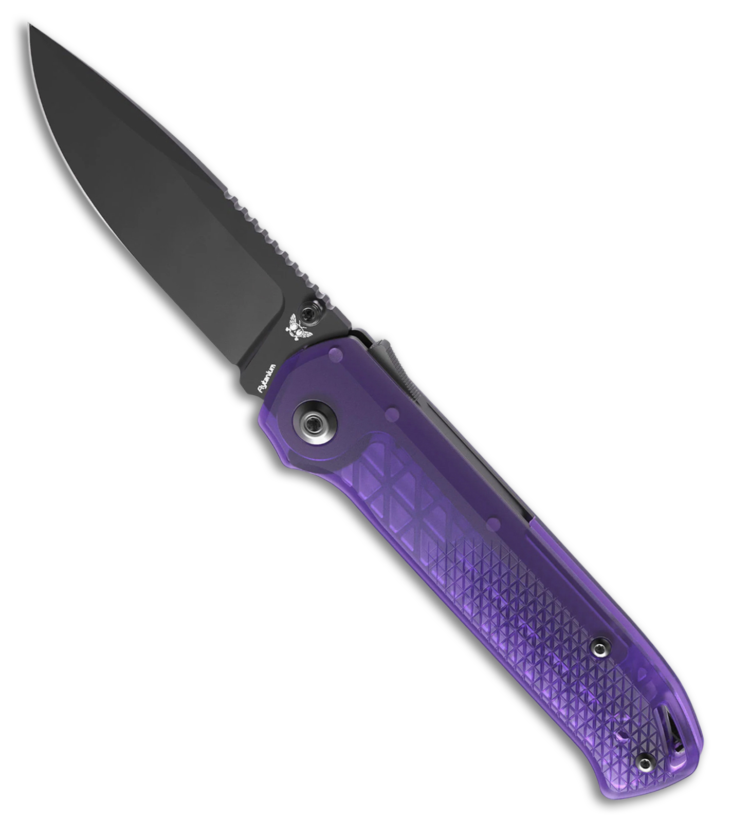 Flytanium Arcade Lite Shark-Lock Knife Purple Polycarbonate (3.2" DLC)