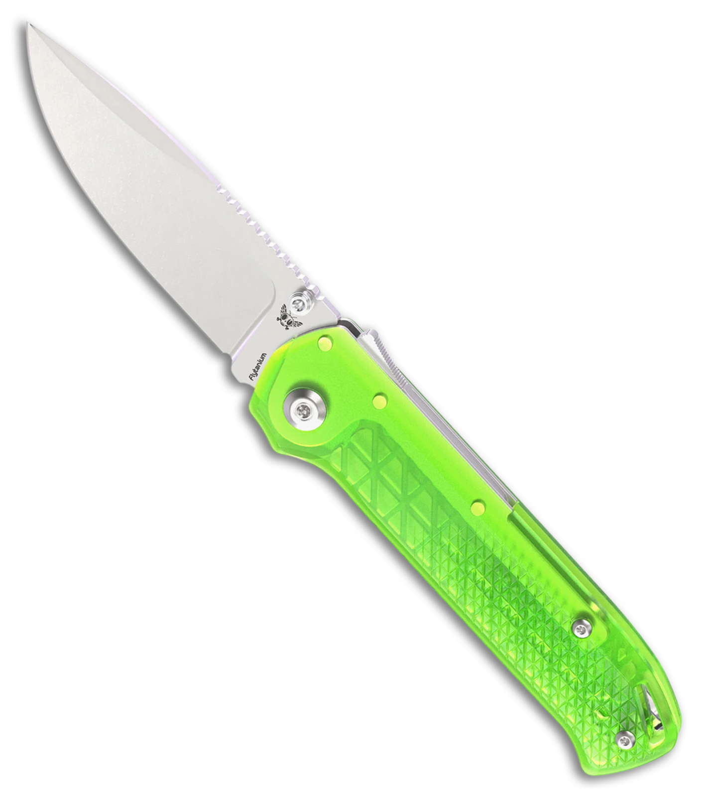 Flytanium Arcade Lite Shark-Lock Knife Digital Green Polycarbonate (3.2" SW)