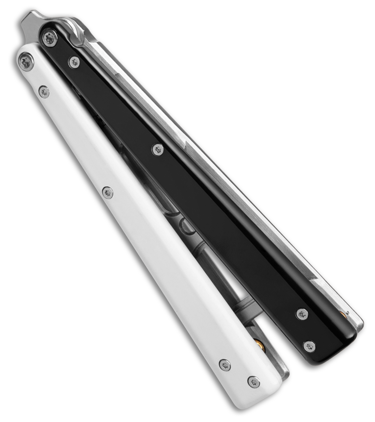 BB Barfly Pro V3 Model Bottle Opener Butterfly Trainer Black/White Alum (Satin)