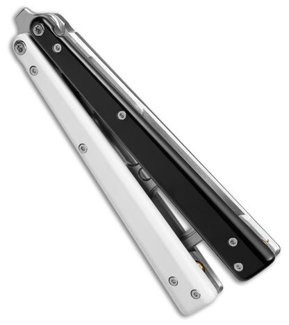 BB Barfly Pro V3 Model Bottle Opener Butterfly Trainer Black/White Alum (Satin)