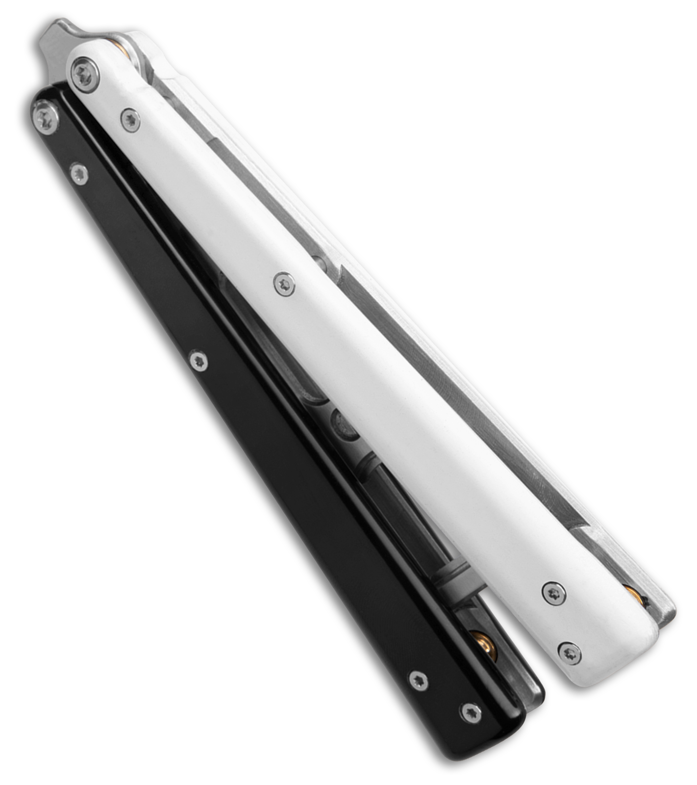 BB Barfly Pro V3 Model Bottle Opener Butterfly Trainer Black/White Alum (Satin)