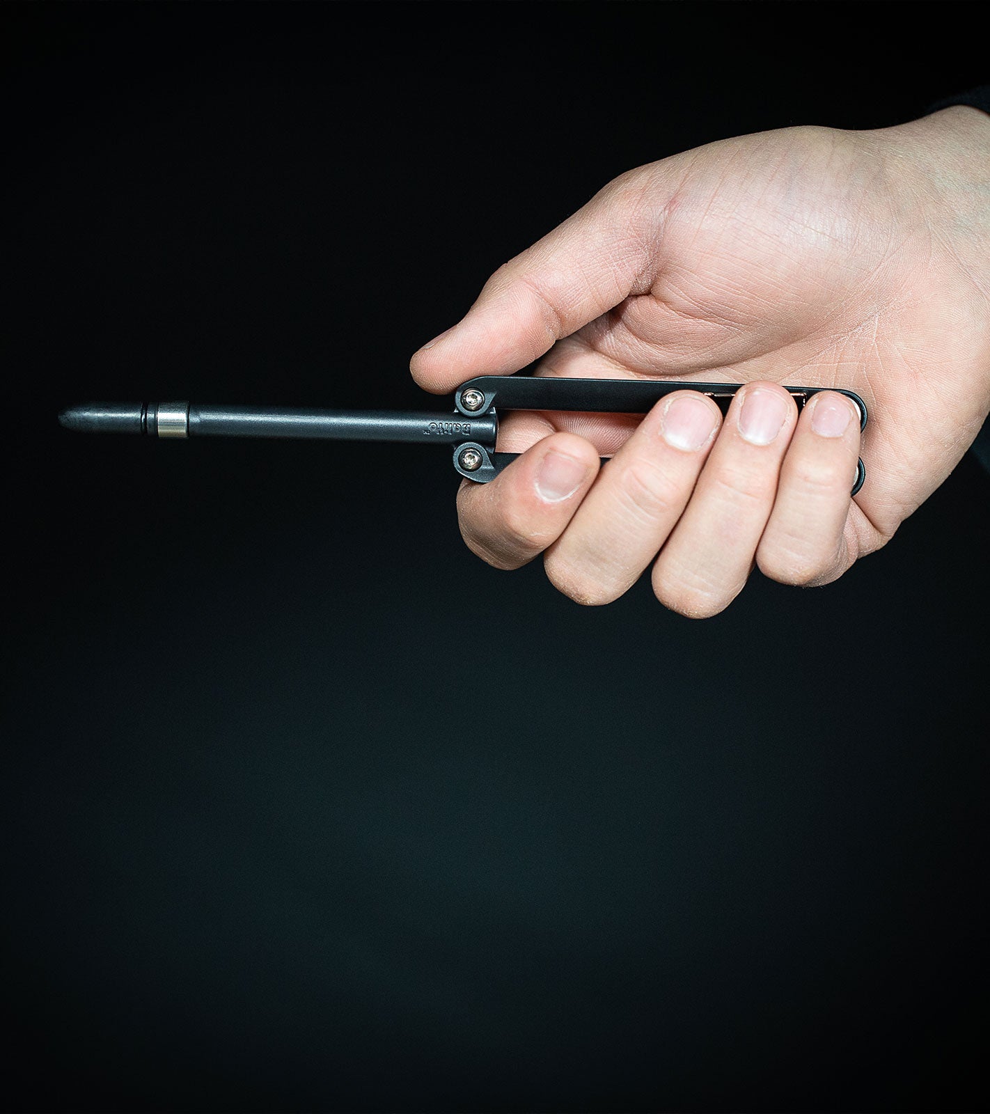 BaliYo by Spyderco Pen Butterfly Flipper (Black)