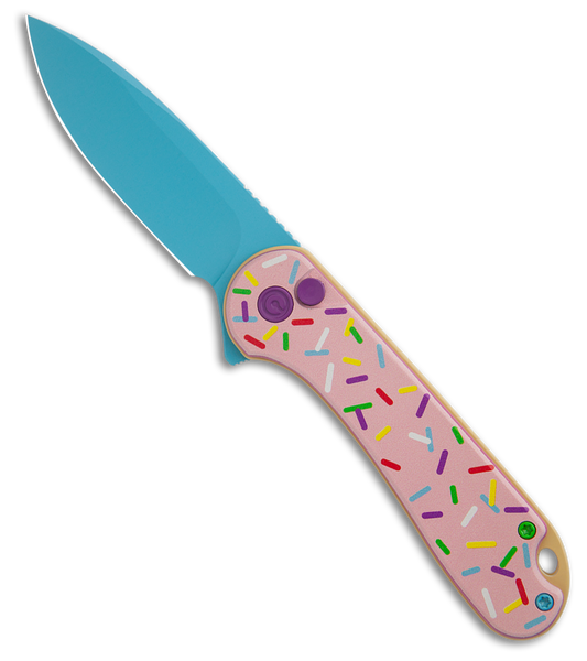CIVIVI Dessert Warrior® Elementum II Button Lock Knife Pink G10