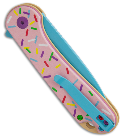 CIVIVI Dessert Warrior® Elementum II Button Lock Knife Pink G10
