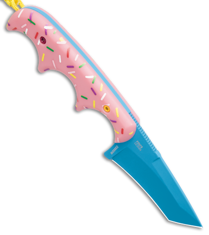 CRKT Folts Minimalist Dessert Warrior® Tanto Neck Knife (2" Blue)
