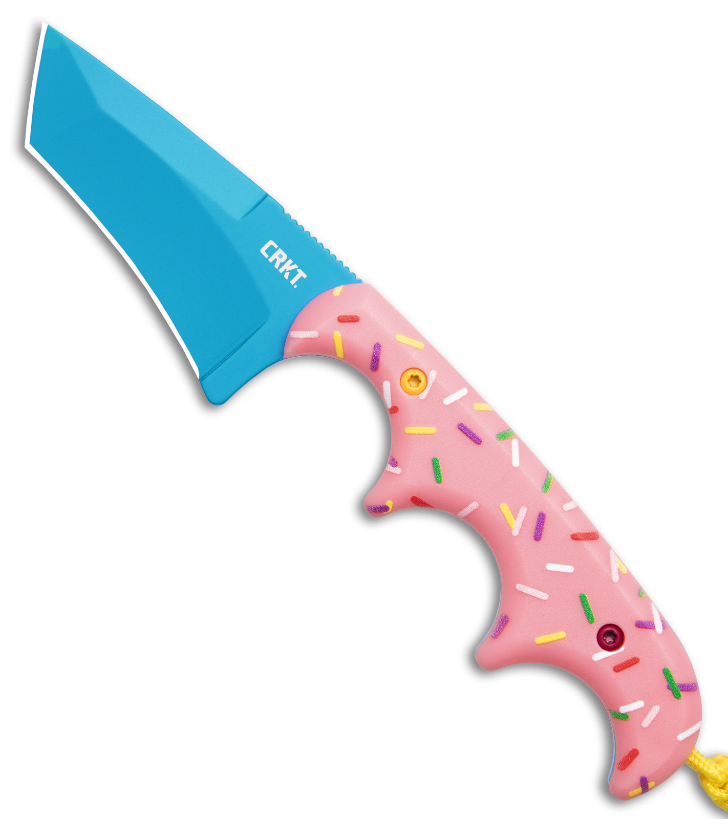 CRKT Folts Minimalist Dessert Warrior® Tanto Neck Knife (2" Blue)