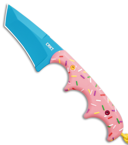 CRKT Folts Minimalist Dessert Warrior® Tanto Neck Knife (2" Blue)