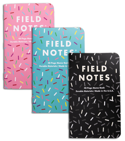 Field Notes Memo Ruled/Lined/Graph 3-Pack - Dessert Warrior® Theme