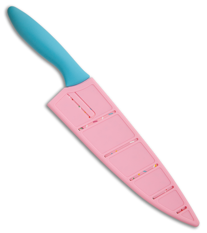 Kershaw 3-Piece Limited Edition Blue + Pink Donut Kitchen Knife Set