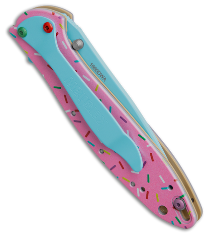 Kershaw Leek A/O Knife (3" Blue 14C28N) 1660DW - Donut