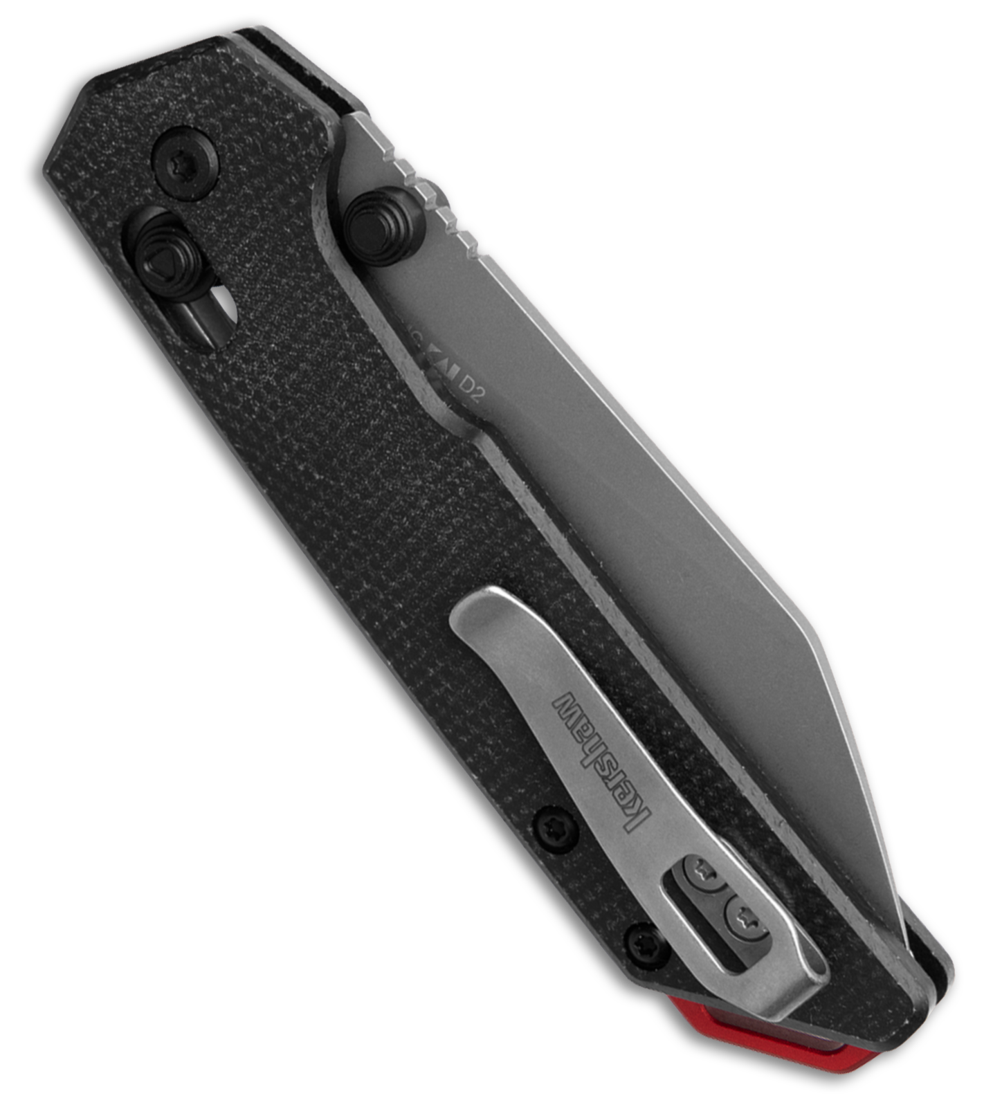 Kershaw Mini Iridium Reverse Tanto DuraLock Knife Black Micarta (3" Working)