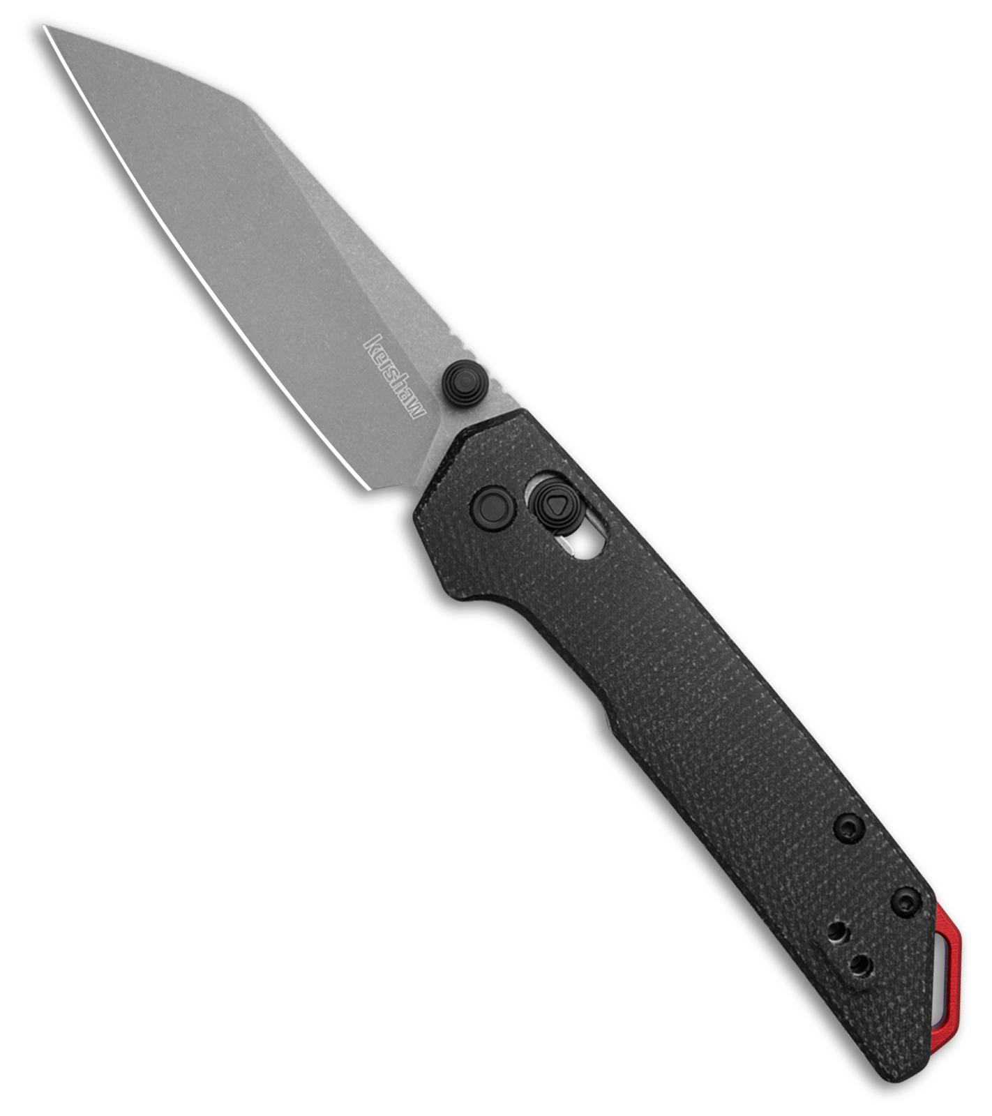 Kershaw Mini Iridium Reverse Tanto DuraLock Knife Black Micarta (3" Working)