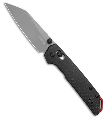 Kershaw Mini Iridium Reverse Tanto DuraLock Knife Black Micarta (3" Working)