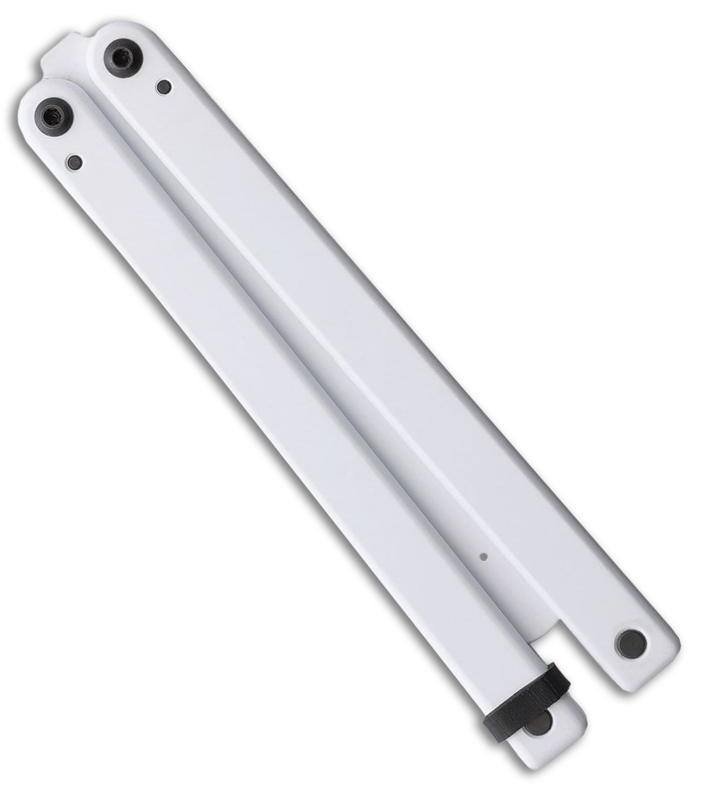 Squid Industries Squiddy Butterfly Balisong Trainer White PVC (4.3" White)