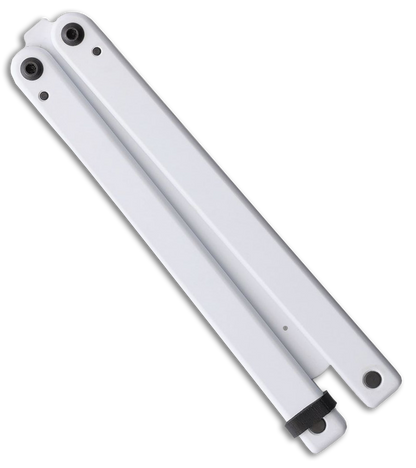 Squid Industries Squiddy Butterfly Balisong Trainer White PVC (4.3" White)