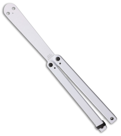 Squid Industries Squiddy Butterfly Balisong Trainer White PVC (4.3" White)