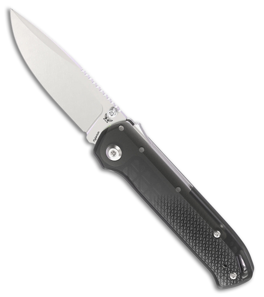 Flytanium Arcade Lite Shark-Lock Knife Smoke Black Polycarbonate (3.2" SW)